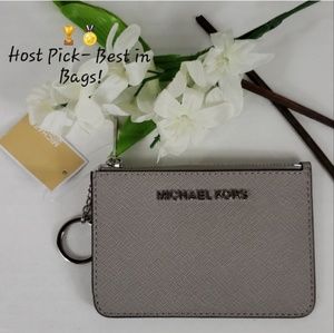 SOLD Michael Kors Jet Set Travel Leather Pouch
